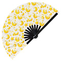 Cute Moon Pattern Bamboo Hand Fan