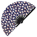 Cute Ghost Pattern Halloween Bamboo Hand Fan