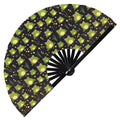 Cute Frog Pattern Bamboo Hand Fan