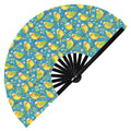 Cute Parrot Pattern Bamboo Hand Fan