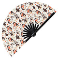 Cute Penguin Pattern Bamboo Hand Fan