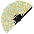 Cute Chicken Pattern Bamboo Hand Fan