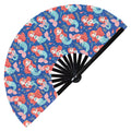 Cute Mermaid Pattern Bamboo Hand Fan