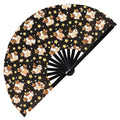 Cute Cow Pattern Bamboo Hand Fan