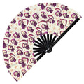 Cute Grim Reaper Pattern Halloween Bamboo Hand Fan