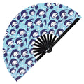 Cute Grim Reaper Pattern Halloween Bamboo Hand Fan