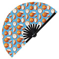 Cute Coconut Pattern Bamboo Hand Fan