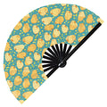 Cute Capybara Pattern Bamboo Hand Fan