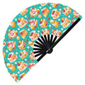 Cute Cake Pattern Bamboo Hand Fan