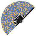 Cute Kangaroo Pattern Bamboo Hand Fan