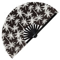 Cute Palm Trees Pattern Bamboo Hand Fan