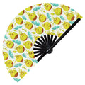 Cute Coconut Pattern Bamboo Hand Fan