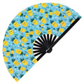 Cute Pineapple Pattern Bamboo Hand Fan