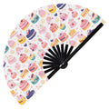 Cute Cake Pattern Bamboo Hand Fan