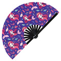 Cute Mermaid Pattern Bamboo Hand Fan