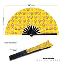Cute Monkey Pattern Bamboo Hand Fan