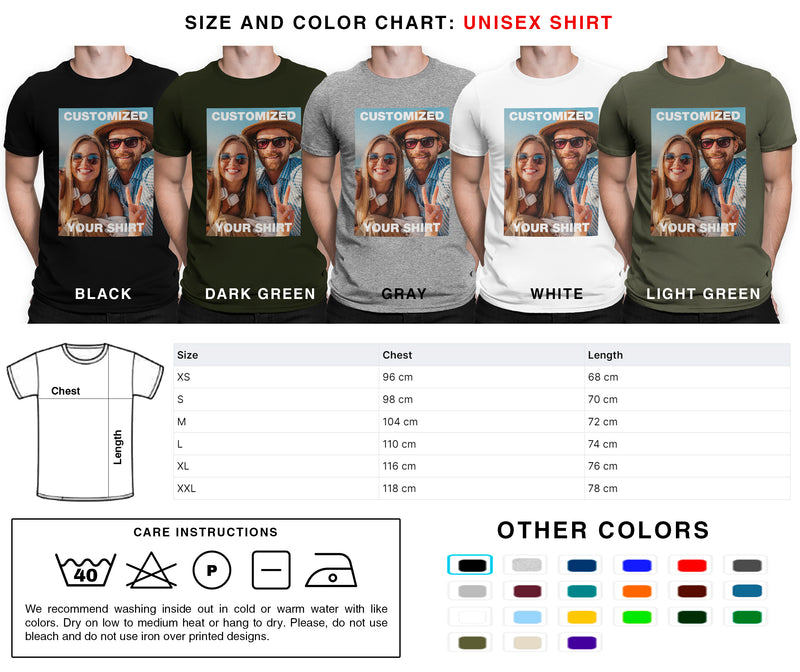 Custom Image Unisex Shirt | Short Sleeves | Long Sleeves For Men and Women