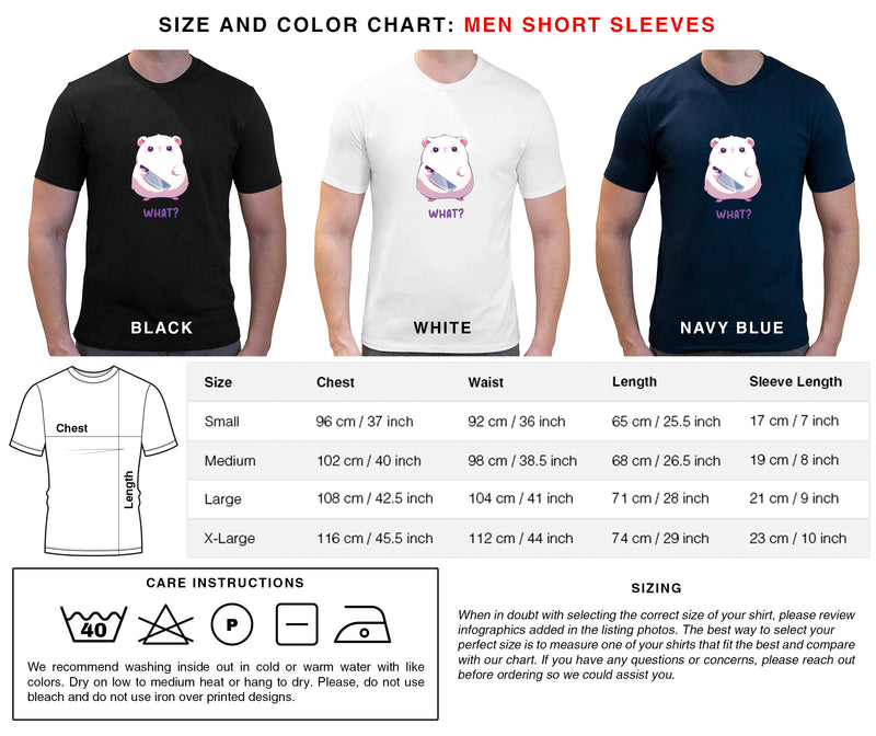 What? - Cute Hamster Knife | Editable Text - Custom text shirts, totes and bags