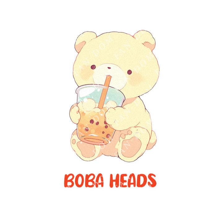 Boba Heads - Cute Bear Boba Tea | Editable Text - Custom text shirts, totes and bags