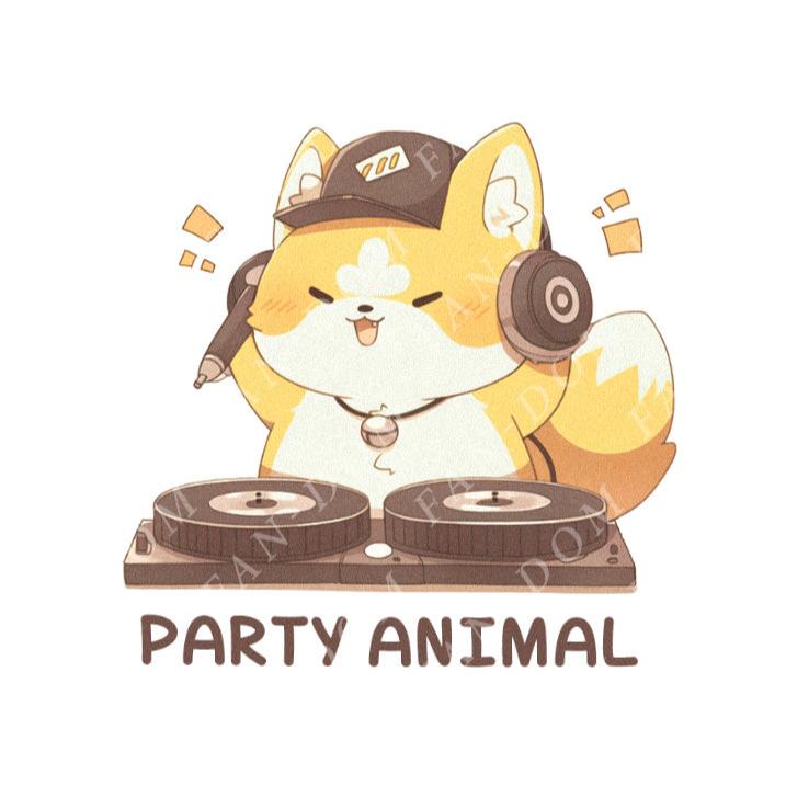 Party Animal - Dj Dog | Editable Text - Custom text shirts, totes and bags