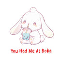 You Had Me At Boba - Cute Rabbit Boba Tea | Editable Text - Custom text shirts, totes and bags