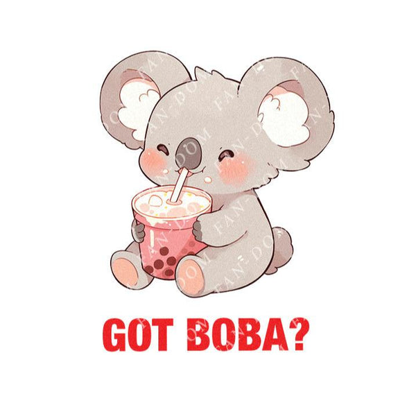 Got Boba? - Cute Koala Boba Tea | Editable Text - Custom text shirts, totes and bags