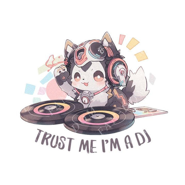 Trust Me I'm A Dj - Dj Dog | Editable Text - Custom text shirts, totes and bags