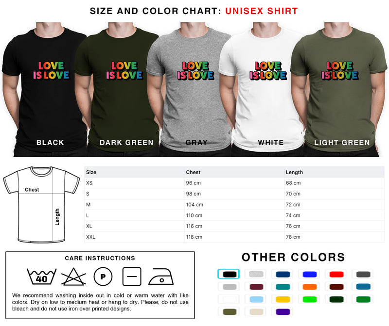 Love is Love Text Style | Create Your Own - Custom text shirts, totes, bags and accessories