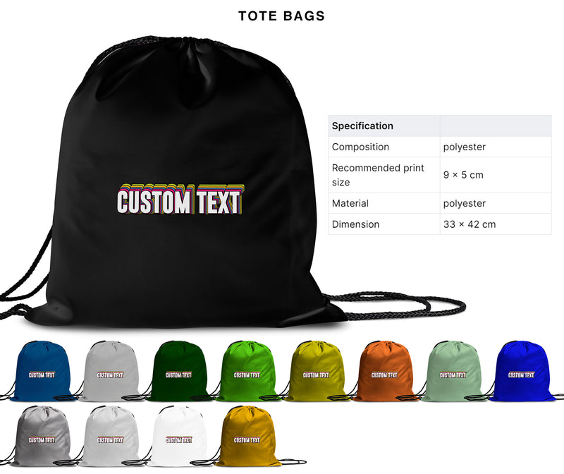 Rainbow Layer Text Style | Create Your Own - Custom text shirts, totes, bags and accessories