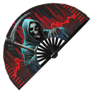 Grim Reaper Bamboo Hand Fan