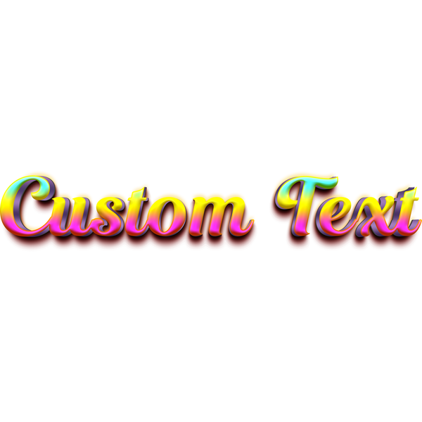 Colorful Sunset Text Style | Create Your Own - Custom text shirts, totes, bags and accessories