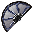 Blue Ninja Blades Cosplay Bamboo hand fan