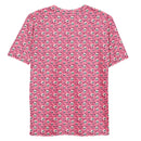 Cute Skull Pattern 5 Girly Pink Halloween Skull - Over-all print t-shirt
