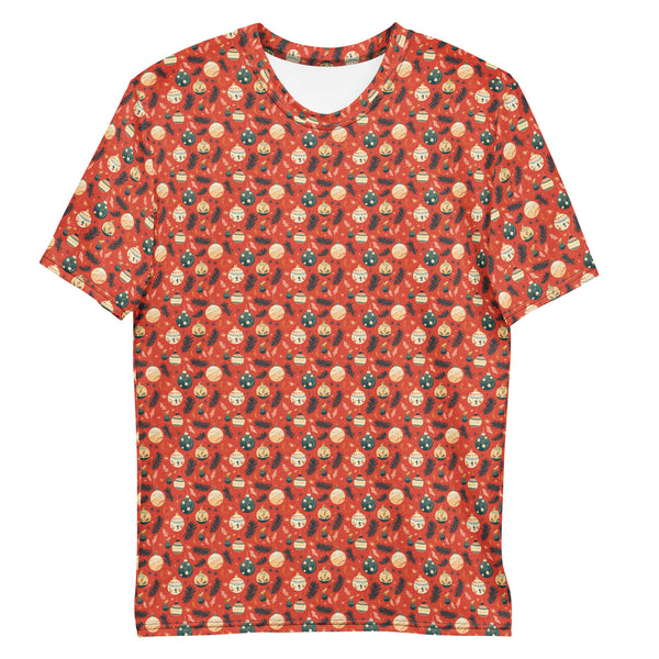 Cute Christmas Balls Pattern 1 - Over-all print t-shirt