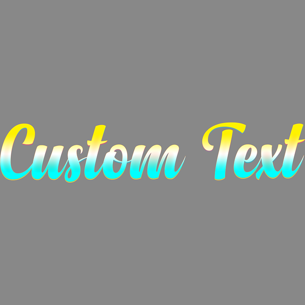 Bright Sunset Text Style | Create Your Own - Custom text shirts, totes, bags and accessories