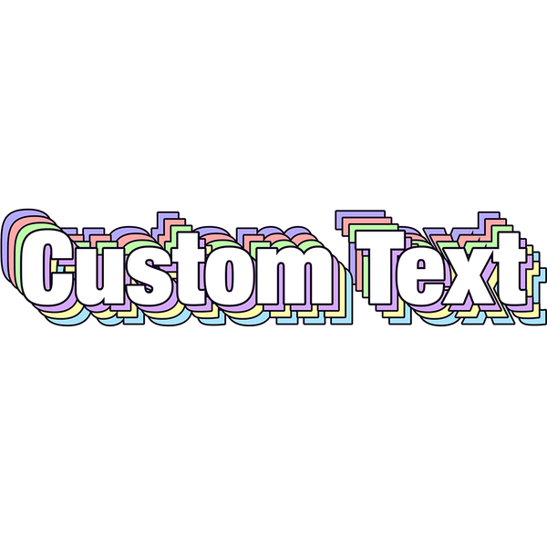 Calm Text Style | Create Your Own - Custom text shirts, totes, bags and accessories