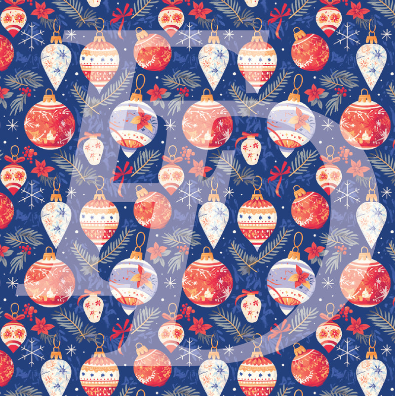 Cute Christmas Balls Pattern 3 - Over-all print t-shirt