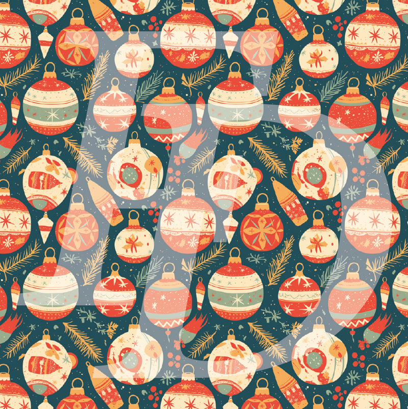 Cute Christmas Balls Pattern 4 - Over-all Print t-shirt