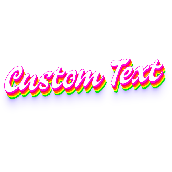 Fruity Text Style | Create Your Own - Custom text shirts, totes, bags and accessories