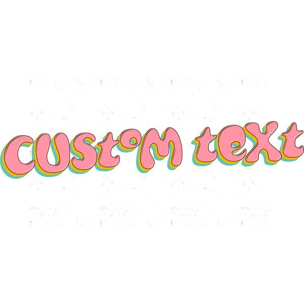 Groovy Text Style | Create Your Own - Custom text shirts, totes, bags and accessories