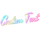 Hologram Text Style | Create Your Own - Custom text shirts, totes, bags and accessories