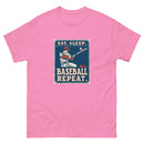 Retro Eat sleep baseball repeat 3 - Unisex classic tee