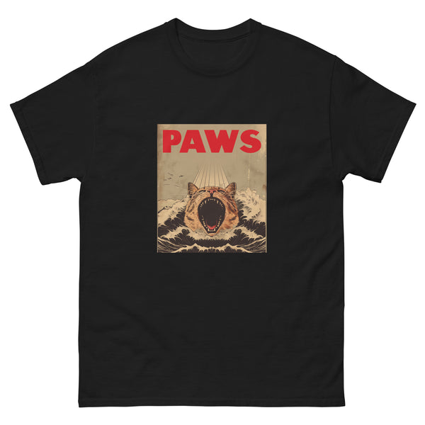 Vintage Retro Funny Paws Cat 3 Jaws Kitten - Unisex classic tee