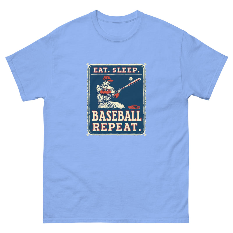 Retro Eat sleep baseball repeat 3 - Unisex classic tee