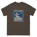 Retro Eat sleep baseball repeat 3 - Unisex classic tee