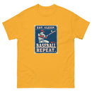 Retro Eat sleep baseball repeat 3 - Unisex classic tee