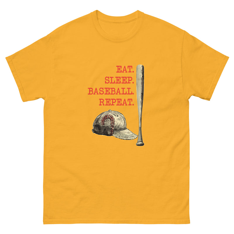 Vintage Eat sleep baseball repeat 8 - Unisex classic tee