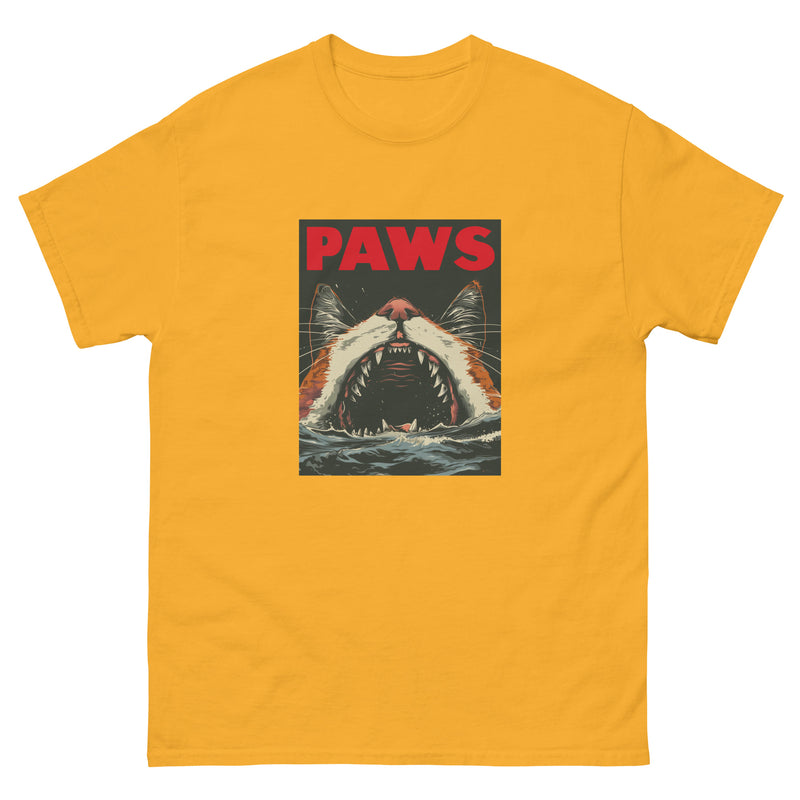 Super Cool Jaws Kitten Retro Paws Cat 4 - Unisesx classic tee