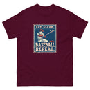 Retro Eat sleep baseball repeat 3 - Unisex classic tee