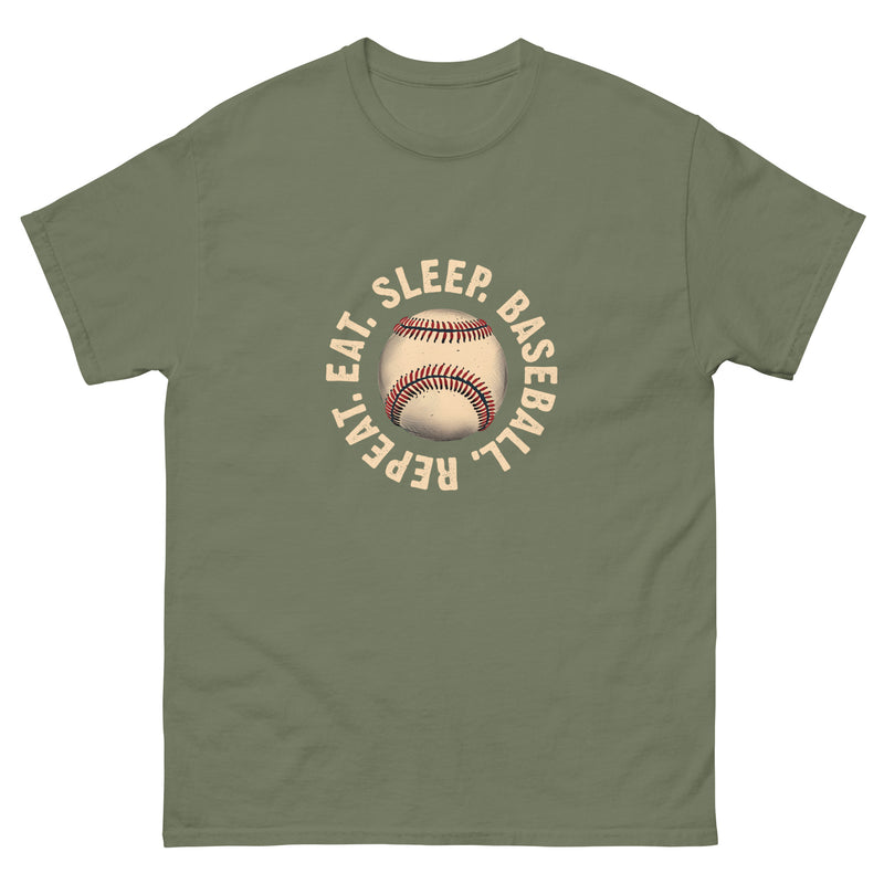Eat sleep baseball repeat 5 - Unisex classic tee